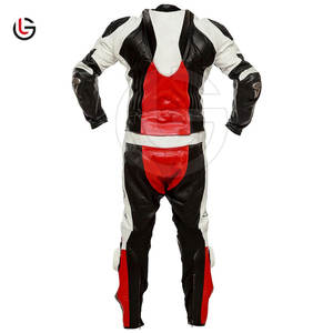 Combinaison de course automobile en cuir pour homme GLOBAL LEATHER, personnalisée, imperméable, séchage rapide, 300g, deux pièces, vêtements de course - Product Image 2