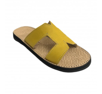 Chaussures habillées d'été Oxford unisexes Sandales traditionnelles en cuir véritable de style marocain Semelle intérieure en caoutchouc à enfiler Semelle extérieure Printemps léger