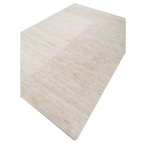 Alfombra de Lana Tejida a Mano Contour Ivory, Color Sólido, Diseño Abstracto Rectangular, para Sala de Estar, Pasillo, Entrada, Juvenil -Hwl-263 - Product Image 2