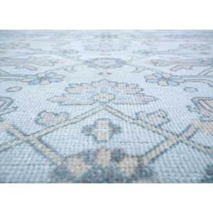 Alfombra de Lana Anudada a Mano Erbe Floral, Gris y Negra, Rectangular Grande para Decoración de Sala de Estar o Pasillo LNLP-05 - Product Image 3