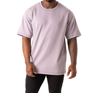 Camiseta Deportiva Holgada de Corte Regular, 100% Algodón, Transpirable, con Hombros Caídos, de Alta Calidad, Nueva Llegada, Lisa, Tallas Grandes - Product Image 2