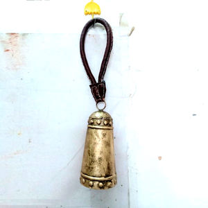 Campanas de vaca colgantes de hierro fundido Metal inspirado tibetano meditación decorativa con cuerda colgante de yute campanas colgantes de Navidad - Product Image 5