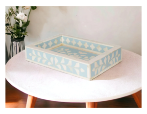 Bandeja de servicio con incrustaciones de hueso puro de primera calidad 2025, mesa de comedor, bandeja de servicio decorativa para el hogar, Hotel y restaurante, suministros calientes - Product Image 6