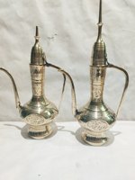 Grande cafetière Dallah arabe artisanale en laiton, style traditionnel du Moyen-Orient, Aftaba, avec gravure décorative, vase vertical pour mariage