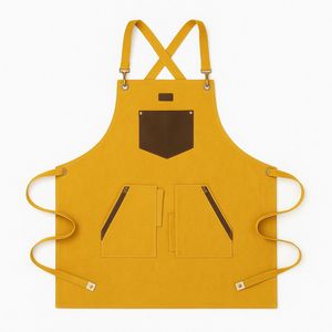 Delantal de Cuero y Lona con Múltiples Bolsillos y Logotipo Personalizado para Camareros en Restaurantes y Bares - Product Image 6