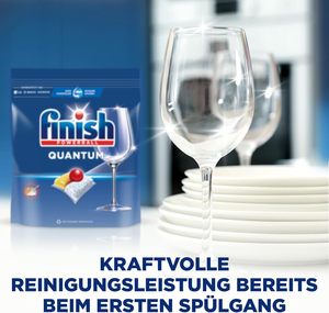 Tablettes lave-vaisselle Finish Quantum Citrus - Tablettes lave-vaisselle pour un nettoyage puissant, pack économique avec 376 tablettes (4 x 94 tablettes) - Product Image 6