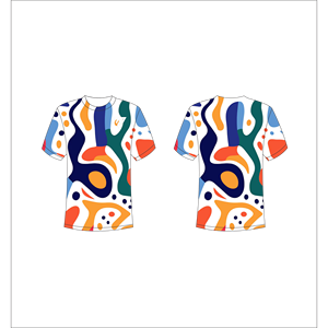 T-shirt personnalisé pour homme en gros, motif à pois bleus, tee-shirt graphique par sublimation, Trackstar OEM, marque privée TSI-G05-P0660 - Product Image 2
