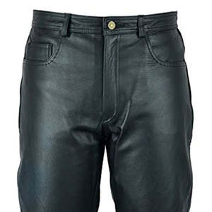 2025 fabriqué dans des pantalons en cuir de meilleure qualité pour hommes fabriqués en usine Offres Spéciales des pantalons en cuir pour hommes au tarif de gros pour OEM décontracté - Product Image 5