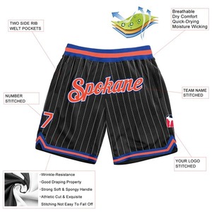 Short de basket-ball personnalisé pour homme Short de sport en maille respirante à séchage rapide Vêtements d'entraînement de gymnastique OEM ODM disponible - Product Image 6