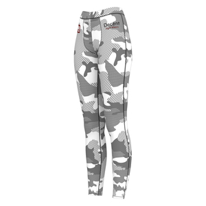 Leggings de sport pour femmes, taille haute, respirants, sans couture, imprimés givrés, pantalon à taille élastique, fermeture simple - Product Image 3