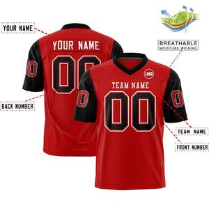 Camiseta de fútbol americano de alta calidad personalizada al por mayor, camiseta de fútbol transpirable de secado rápido, fabricada en Pakistán - Product Image 2