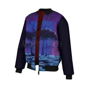 2024 hommes Sublimation nouveau Style veste personnalisée 100% coton plaine hommes mode Sublimation veste - Product Image 3
