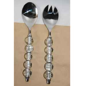 New Design Eco-Friendly Stainless Steel Salad Server and Cutlery Set with <b>Serving</b> <b>Spoon</b> Fork Dishwasher Safe Z F CRAFT IMPEX - Product Image 3