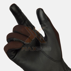 High Quality Durable Leather/Spandex Full <b>Finger</b> Horse Riding Gloves with Adjustable Wrist <b>Strap</b> Winter Use Unisex - Product Image 6