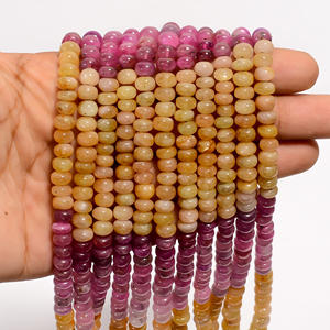 ลูกปัดแซฟไฟร์ลูกปัดไพลินหลายเม็ดเรียบแซฟไฟร์หลายเม็ดลูกปัดแซฟไฟร์หลายเม็ดสำหรับทำเครื่องประดับ - Product Image 2