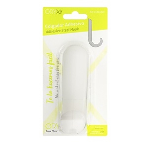 Gancio adesivo/a vite bianco - Product Image 4
