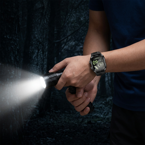 Reloj Inteligente Sower KT89 con Pantalla Táctil IPS de 1.96 Pulgadas, Resistente al Agua 3ATM, con Linterna, Monitor de Ritmo Cardíaco, para Seguimiento de Actividad Física Unisex - Product Image 2