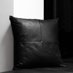 Handmade Genuine Leather Cushion <b>Covers</b> High Quality Print <b>Pillow</b> <b>Covers</b> Home Use Professional Manufacturer Wholesale Features - Product Image 2