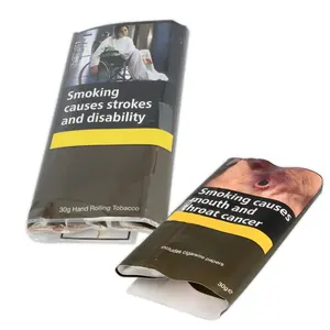 Kwinpack Custom PP Per Plastic Side Gusset Bolsas Ziplock Termosellado Mango Rolling Tabaco Bolsa Cigar Bolsa de fibra de carbono