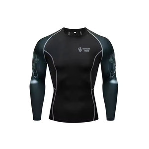 Diseñe su propio logotipo Camisas de compresión para hombres Ropa de fitness Último diseño Camisas de compresión para hombres - Product Image 1