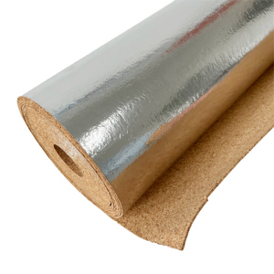 Matériau d'isolation thermique qui bloque efficacement la chaleur Sous-couche en liège avec feuille d'aluminium - Product Image 1