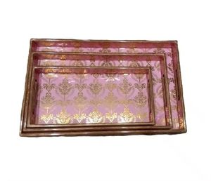 Vente chaude Écologique MDF Conseil Plateau De Service Qualité Artisanat Émail Autocollant Conception pour Hôtels Restaurants Table Basse - Product Image 1