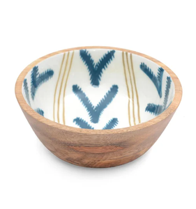 Tazón de madera Esmalte Impreso Ensalada vegetal Arroz Servir Acacia Cuencos de madera Hecho a mano y sostenible Producto de alta calidad - Product Image 1