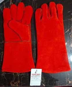 Gants de sécurité en cuir d'agneau véritable conçus sur mesure pour la soudure, anti-coupure, anti-impact, ignifuges, en couleurs personnalisées - Product Image 2