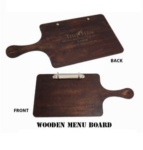 Carpeta de Menú de Madera, Color Marrón Oscuro, Rectangular, con Cierre Metálico, para Uso en Restaurantes - Product Image 2