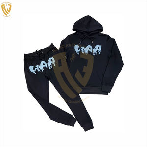 ชุดกีฬาลำลองใส่ได้ทั้งชายและหญิงทรงสลิมฟิตชุดวิ่งสำหรับฤดูร้อนชุดวิ่งแขนสั้นพิมพ์ลายพัฟอุปกรณ์เสริมสำหรับฤดูหนาวสำหรับผู้ชาย - Product Image 6