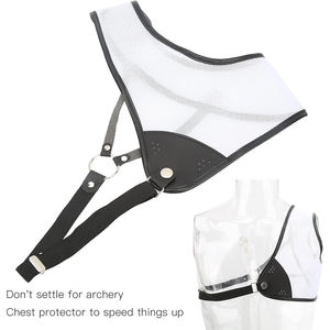 Tir à l'arc protecteur de poitrine tir formation protecteur de poitrine maille avec cuir de vache tir à l'arc protecteur de poitrine - Product Image 2