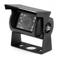 Caméra de camion robuste certifiée E-Mark AHD 1080P | Câble d'aviation 4 broches étanche IP69K avec vision nocturne 18 IR pour bus, camping-car et remorque