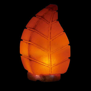 Lámpara de Sal del Himalaya 100% Original, Diseño Personalizado en Forma de Hoja, Lámpara de Mesa, Proveedor Mayorista a Granel de Pakistán - Product Image 2