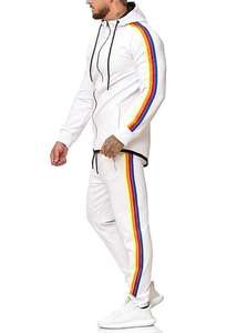 2025 Europe et les états-unis nouvel ensemble de sweat à capuche hommes et femmes unisexe ample décontracté couleur unie survêtement sweat ensembles - Product Image 2