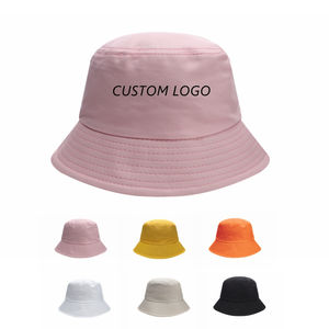 Compre al por mayor Moda Sombrero de cubo en blanco Color sólido Algodón Pescador Sombreros Al Aire Libre Sombrero de cubo liso 2025 - Product Image 1