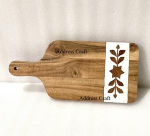 Planches de service en bois et en résine écologiques pour le petit-déjeuner Outils de cuisine Planches à découper en bois de style unique Planche à fromage la plus vendue - Product Image 4