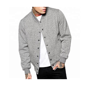 Chaqueta universitaria personalizada para equipos, botones de béisbol, chaquetas gruesas con botones polares, chaqueta informal para exteriores para hombres - Product Image 3