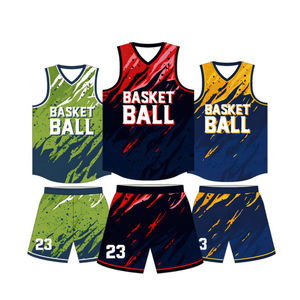 Nouveau modèle pour short de basket-ball pour homme, uniforme européen, maillot de basket-ball brodé cousu couleur personnalisée - Product Image 1