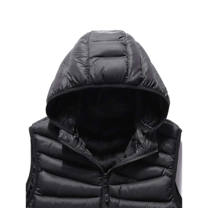 Chaleco informal de adorno para hombre, chaleco acolchado de invierno para exteriores, chaqueta cálida sin mangas, chaleco acolchado con logotipo personalizado - Product Image 3