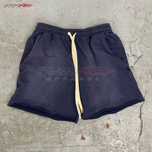 Short de lavage à l'acide pour femmes avec taille réglable et short de lavage à l'acide à coupe ample pour femmes - Product Image 2