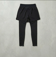 Pantalones Deportivos de Compresión 2 en 1 de Secado Rápido para Hombre, Leggings de Ciclismo Sólidos de Verano con Bolsillo Trasero con Cremallera, Ropa Deportiva para Correr