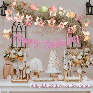 3 pz ghirlande da giardino Glitter Wonderland per bambina senza fai da te perfette per decorazioni di <span class=keywords><strong>compleanno</strong></span> a tema stravagante - Product Image 3