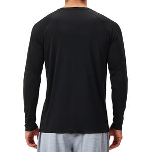 Ropa de moda para exteriores Rash Guard Camisetas Mangas largas Nuevo producto Cuello redondo Slim-Fit Rash Guard para hombres - Product Image 2