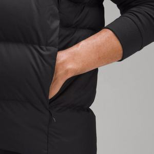 Ropa de calle informal personalizada para hombre, chaqueta con capucha acolchada con calefacción Softshell, ropa exterior sin mangas de nailon transpirable para trabajo de invierno y otoño - Product Image 5