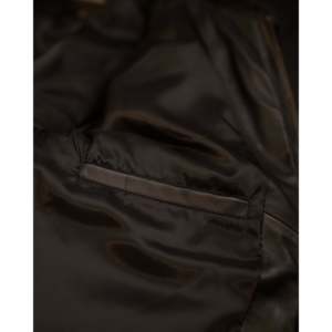 Chaqueta Clásica SF11 de Cuero Genuino, Chaqueta Informal de Invierno con Cierre de Cremallera y Característica Impermeable, Piel de Oveja Negra - Product Image 5