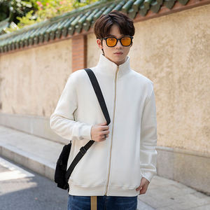 Prix usine Polyester Varsity Veste 280 GSM Sweats Légers En Gros Doux Confortable Qualité Premium Porter - Product Image 4