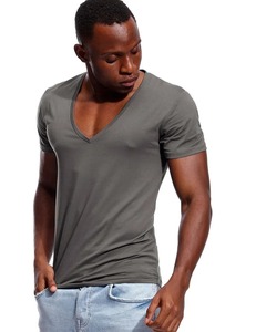 Camiseta de algodón 100% de alta calidad para hombre, ligera, transpirable, de verano, de manga corta, Color sólido, estilo callejero holgado - Product Image 5