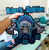 Écusson brodé 3D personnalisé avec logo, badge thermocollant, étiquette tissée haute densité, appliqué pour vêtements, veste, chapeau