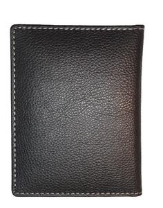 Portefeuille d'affaires avec logo personnalisé Porte-cartes en cuir marron avec logo en relief pour cartes de crédit - Product Image 3