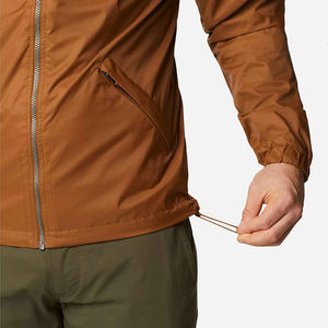 windbreak <b>Lightweight</b> Cool-Feeling Hooded Outdoor Outfit Clothing <b>Summer</b> Gym Fitness Unisex Windbreaker Zipper <b>Jacket</b> - Product Image 5